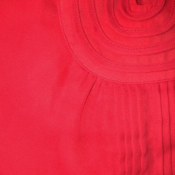 Banana Republic 14 Gorgeous Vibrant Red Sleeveless Blouse - Picture 11 of 14